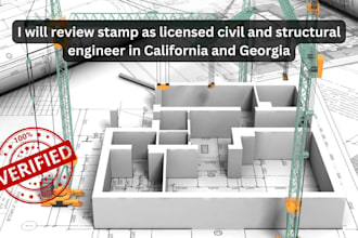 review and stamp, structural calc, foundation, framing, site roof plan ca ga