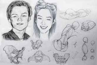 be your art teacher, learn to draw anatomy and portrait