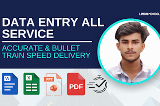 do data entry all service and fast delivery