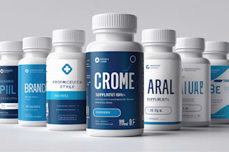 professional pill bottle label design for pharmaceuticals