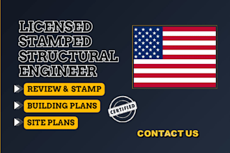review stamp as licensed civil and structural engineer in california and georgia