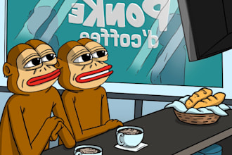 design memecoin video, memecoin intro video, crypto meme art, solana meme gif