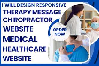 build dynamic medical dermatology cosmetology website therapy massage website