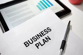 write investor ready business plan, proposal, pitch deck, financial plan model