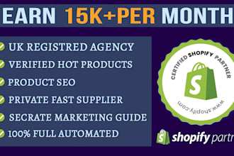 design, redesign shopify dropshipping store, shopify store, shopify website