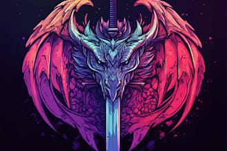 make a medieval, fantasy, rpg gaming logo