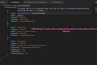optimize, write, code, fix, script, debug, create website in python java node js