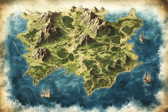 make a high quality fantasy map