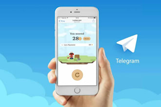 develop telegram game,mini game,game apps,2d,3d,tap to earn,referral bot