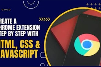 develop ai chrome extension, html, css, javascript, google chrome extension, api