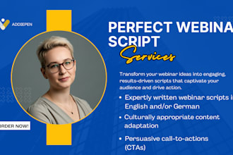 write perfect webinar script, sales webinar, educational webinar that converts