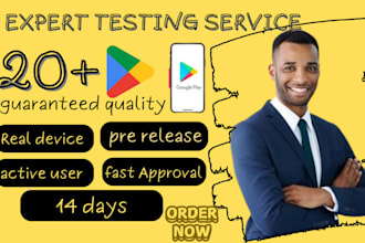 provide active 20 testers for google play console closed app testing