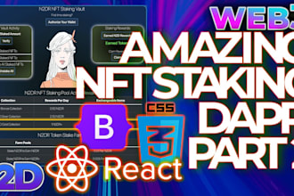 create staking platform, ai web3 ethereum, react, wallet connect, frontend ui ux