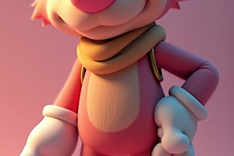 do a retro low poly 3d vtuber in ps1 or n64 style