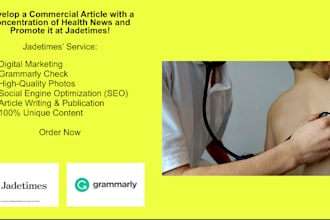write health articles and promote it on jadetimes