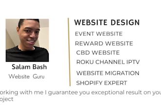 build competition and raffle website, giveaway website event ticket website
