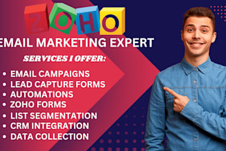 create and automate email campaigns lead capture forms on zoho form and campaign
