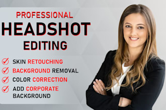 retouch your portraits and business headshots professionally