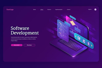 build full stack website development, full stack developer, front end developer