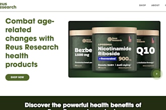 build private label supplement shopify website nutraceutical store vitamin store