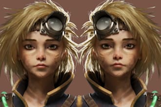 do 3d cartoon character design 3d stylized character modeling game and animation