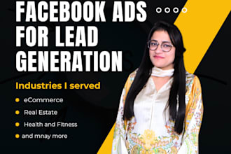 run facebook ads for lead generation, ecommerce meta ads or fb media buyer