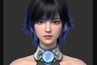 do 3d metahuman character, maya, blender, unreal engine, 3d game character model