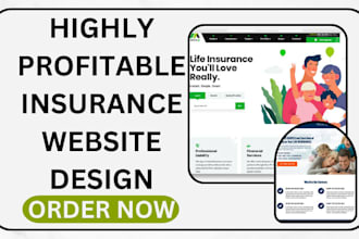 design insurance website life insurance health insurance car insurance website