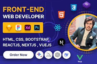 create a responsive frontend website with animations gsap and ai integration