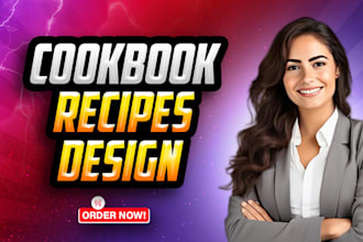 create custom recipes, write, and design a stunning cookbook for you