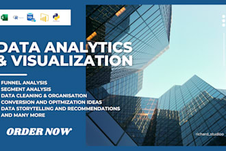 do data analysis and visualisation, web scraping, data mining and data cleaning