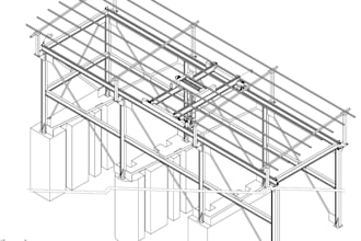 design and 3d model hydromechanical equipment eot crane and cfd analysis