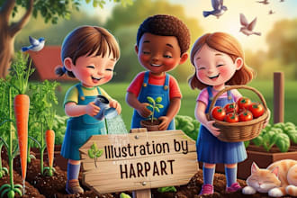 illustrate children story book illustration children book and children story