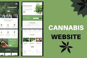 create cannabis cbd marijuana cigarette tobacco vape hemp shopify store website