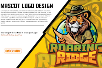 design premium mascot logo, character, and cartoon