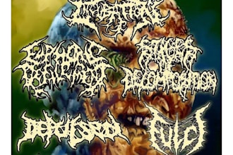 draw awesome logo death metal, black metal font