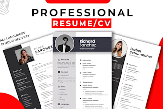 be your professional CV maker, rewriter, and resume writer