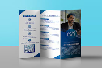 design professional trifold,bifold brochure, flyer or more