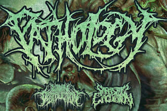 design death metal, black metal and heavy metal logo for your band