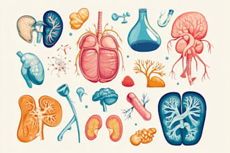 design scientific, medical, educational illustration for you