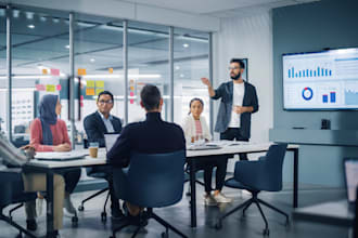 make a business report presentation