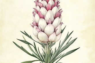 make a beautiful botanical or floral illustration