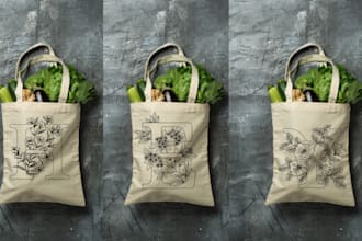 do adorable and stylish tote bag design just for you