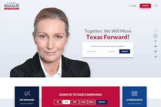 design a political campaign , mayor, council,county, attorney election website