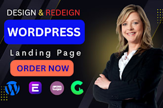 create a unique landing page or home page in your website
