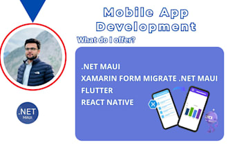 develop mobile apps using dot net maui or xamarin form