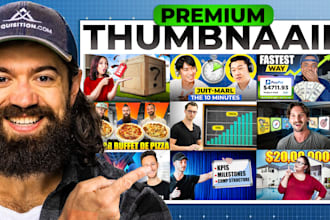 design clickbait premium youtube thumbnail in 2 hour