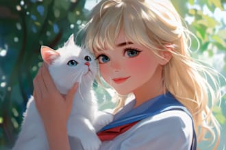 draw original anime character, fan art nsfw sfw