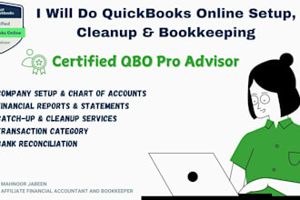 be your certified qbo accountant and bookkeeper