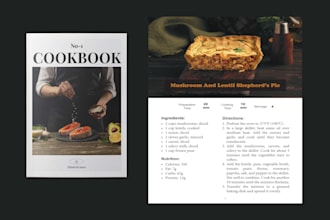 design and format cookbooks and recipes books